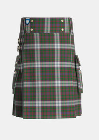 Utility_Stewart_of_Appin_Dress_1_Tartan_924_kilt_front_image_with_pleated_design_and_adjustable_buckles_for_men