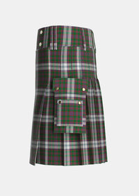 Utility_Stewart_of_Appin_Dress_1_Tartan_924_kilt_left_image_with_pleated_design_and_adjustable_buckles_for_men
