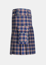 Utility_Stewart_of_Appin_Hunting_Dress_Tartan_481_kilt_left_image_with_pleated_design_and_adjustable_buckles_for_men