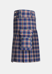 Utility_Stewart_of_Appin_Hunting_Dress_Tartan_481_kilt_left_image_with_pleated_design_and_adjustable_buckles_for_men