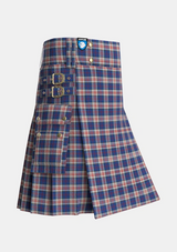 Utility_Stewart_of_Appin_Hunting_Dress_Tartan_481_kilt_side_image_with_pleated_design_and_adjustable_buckles_for_men