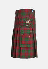 Utility_Stewart_of_Appin_Tartan_839_kilt_right_image_with_pleated_design_and_adjustable_buckles_for_men