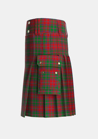 Utility_Stewart_of_Appin_Two_Tartan_839_kilt_left_image_with_pleated_design_and_adjustable_buckles_for_men