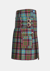 Utility_Stirling_Bannockburn_Tartan_kilt_right_image_with_pleated_design_and_adjustable_buckles_for_men