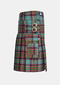Utility_Stirling_Bannockburn_Tartan_kilt_right_image_with_pleated_design_and_adjustable_buckles_for_men