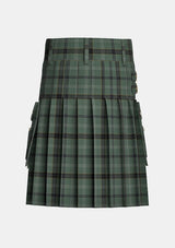 Utility_Stirling_Castle_Tartan_14820_kilt_back_image_with_pleated_design_and_adjustable_buckles_for_men