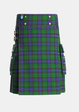 Utility_Storrie_Tartan_3107_kilt_front_image_with_pleated_design_and_adjustable_buckles_for_men