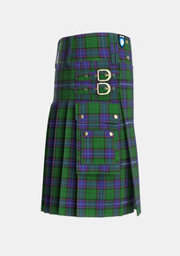 Utility_Storrie_Tartan_3107_kilt_right_image_with_pleated_design_and_adjustable_buckles_for_men