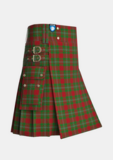 Utility_Strang_Tartan_4168_kilt_side_image_with_pleated_design_and_adjustable_buckles_for_men