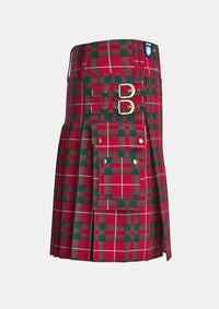 Utility_Stuart_of_Bute_tartan_1485_kilt_right_image_with_pleated_design_and_adjustable_buckles_for_men