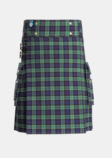 Utility_Syme_Tartan_6376_kilt_front_image_with_pleated_design_and_adjustable_buckles_for_men