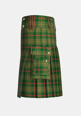 Utility_Symington_Tartan_7178_kilt_left_image_with_pleated_design_and_adjustable_buckles_for_men