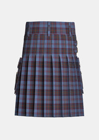 Utility_Taggart_Tartan_10003_kilt_back_image_with_pleated_design_and_adjustable_buckles_for_men