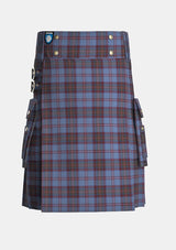 Utility_Taggart_Tartan_10003_kilt_front_image_with_pleated_design_and_adjustable_buckles_for_men