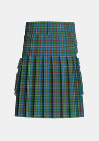 Utility_Tait_2_Tartan_6284_kilt_back_image_with_pleated_design_and_adjustable_buckles_for_men