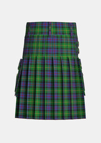 Utility_Tait_tartan_5949_kilt_back_image_with_pleated_design_and_adjustable_buckles_for_men