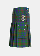 Utility_Tennant_Yules_Tartan_1656_kilt_right_image_with_pleated_design_and_adjustable_buckles_for_men