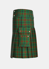 Utility_Tennant_tartan_1110_kilt_left_image_with_pleated_design_and_adjustable_buckles_for_men