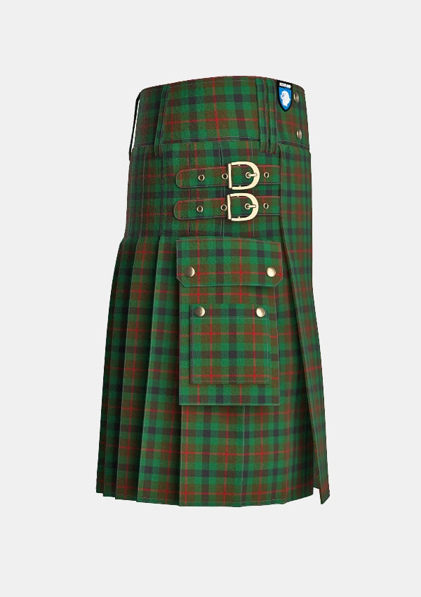Utility_Tennant_tartan_1110_kilt_right_image_with_pleated_design_and_adjustable_buckles_for_men