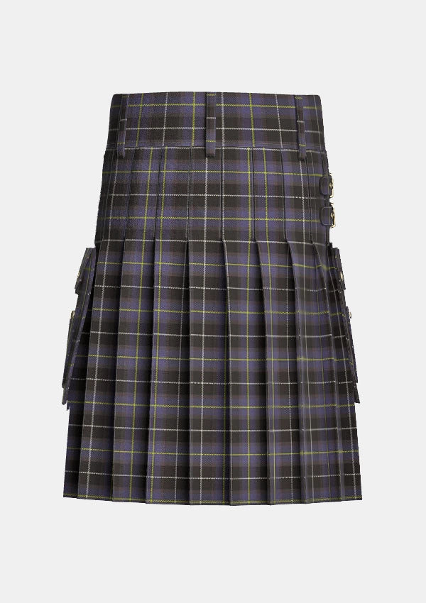 Utility_Teylu_Coleman_Tartan_10792_kilt_back_image_with_pleated_design_and_adjustable_buckles_for_men