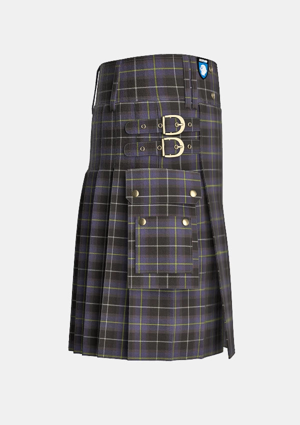 Utility_Teylu_Coleman_Tartan_10792_kilt_right_image_with_pleated_design_and_adjustable_buckles_for_men