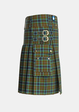 Utility_Thomson_Personal_Tartan_231_kilt_right_image_with_pleated_design_and_adjustable_buckles_for_men