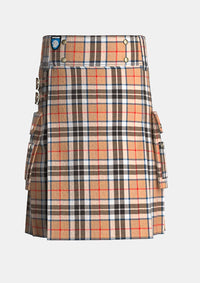 Utility_Thomson_tartan_kilt_front_image_with_pleated_design_and_adjustable_buckles_for_men