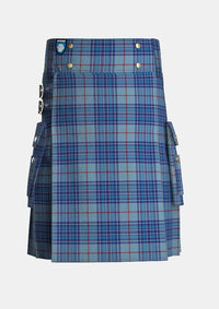 Utility_Thorburn_Tartan_6615_kilt_front_image_with_pleated_design_and_adjustable_buckles_for_men