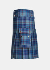 Utility_Thorburn_Tartan_6615_kilt_left_image_with_pleated_design_and_adjustable_buckles_for_men