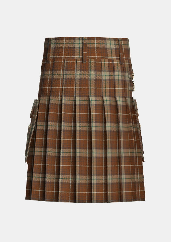 Utility_Tinkler_Andrew_Tartan_10273_kilt_back_image_with_pleated_design_and_adjustable_buckles_for_men