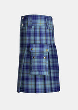 Utility_Traynor_Tartan_6608_kilt_left_image_with_pleated_design_and_adjustable_buckles_for_men