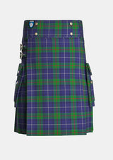 Utility_Tulloch_Tartan_12015_kilt_front_image_with_pleated_design_and_adjustable_buckles_for_men