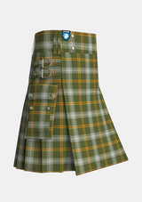 Utility_Tully_Andrew_Michael_Family_Tartan_13367_kilt_side_image_with_pleated_design_and_adjustable_buckles_for_men