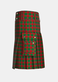 Utility_Turnbull_Dress_Tartan_1035_kilt_left_image_with_pleated_design_and_adjustable_buckles_for_men