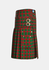 Utility_Turnbull_Dress_Tartan_1035_kilt_right_image_with_pleated_design_and_adjustable_buckles_for_men