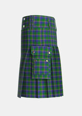 Utility_Turnbull_Hunting_1983_2_Tartan_1265_kilt_left_image_with_pleated_design_and_adjustable_buckles_for_men