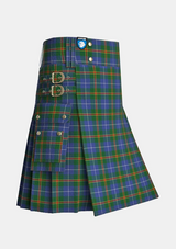 Utility_Turnbull_Hunting_tartan_1714_kilt_side_image_with_pleated_design_and_adjustable_buckles_for_men