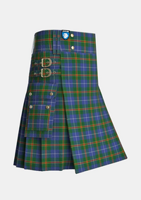 Utility_Turnbull_Hunting_tartan_1714_kilt_side_image_with_pleated_design_and_adjustable_buckles_for_men