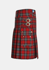 Utility_Turner_tartan_6285_kilt_right_image_with_pleated_design_and_adjustable_buckles_for_men