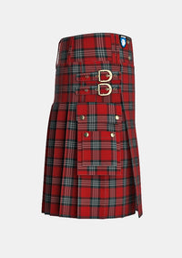 Utility_Turner_tartan_6285_kilt_right_image_with_pleated_design_and_adjustable_buckles_for_men