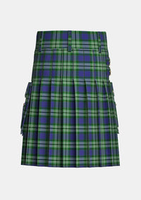 Utility_Tweedside_Hunting_Tartan_163_kilt_back_image_with_pleated_design_and_adjustable_buckles_for_men
