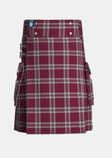Utility_Tynecastle_Park_tartan_11960_kilt_front_image_with_pleated_design_and_adjustable_buckles_for_men
