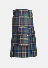 Utility_US-Marine_Corp_Tartan_kilt_left_image_with_pleated_design_and_adjustable_buckles_for_men