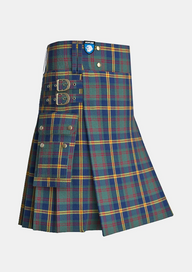 Utility_US-Marine_Corp_Tartan_kilt_side_image_with_pleated_design_and_adjustable_buckles_for_men