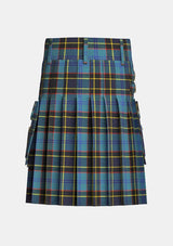 Utility_US_Air_Force_Tartan_kilt_back_image_with_pleated_design_and_adjustable_buckles_for_men