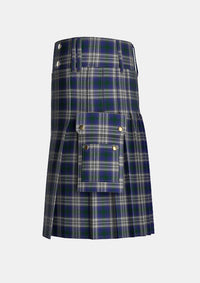 Utility_Viking_Heritage_tartan_13348_kilt_left_image_with_pleated_design_and_adjustable_buckles_for_men