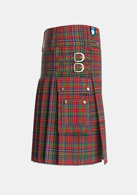 Utility_Waggrall_Tartan_1691_kilt_right_image_with_pleated_design_and_adjustable_buckles_for_men