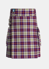 Utility_Walker_Dress_Personal_Tartan_2070_kilt_front_image_with_pleated_design_and_adjustable_buckles_for_men