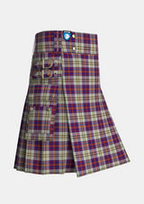Utility_Walker_Dress_Tartan_2070_kilt_side_image_with_pleated_design_and_adjustable_buckles_for_men
