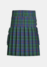 Utility_Walker_Hunting_Tartan_2069_kilt_back_image_with_pleated_design_and_adjustable_buckles_for_men